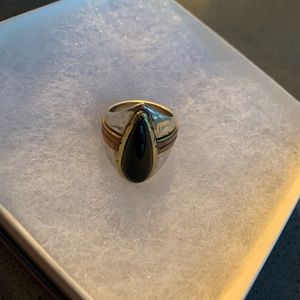 Black And Gold Ring